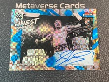 2025 Topps Finest WWE Sheamus Finest Moments Blue Checkerboard Auto /75