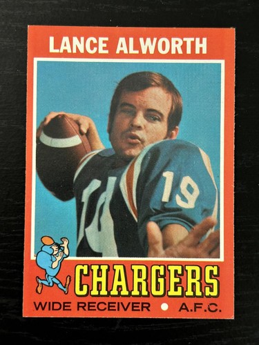 1971 Topps #10 Lance Alworth San Diego Chargers EX-MT