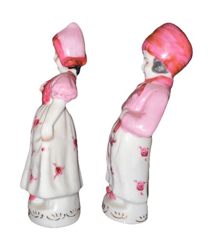 Vintage Japanese Porcelain Couple Figurines Man & Women  - Picture 7 of 9