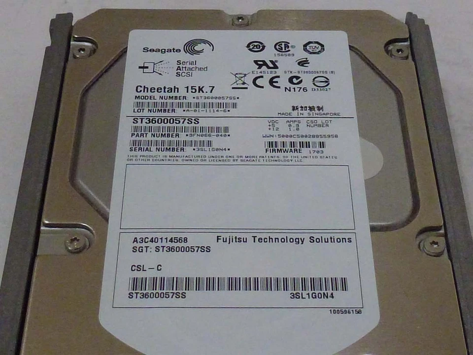 Fujitsu A3C40114568  600GB SAS 15K RPM Hard Drive ST3600057SS  9FN066-040 - Image 2 of 4
