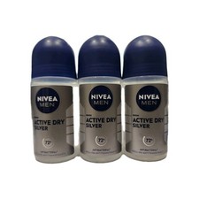 Nivea Men 3pk Silver Protect Antiperspirant Roll On 50ml each
