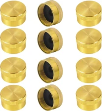 AOPANDA 12Pcs Solid Brass Refill Propane Bottle Cap, Universal for All 1 Lb Gas 