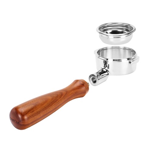 Portafiltro de café sin fondo 58 mm para grupo E61 Head Slayer Wega mango de madera - Imagen 4 de 9