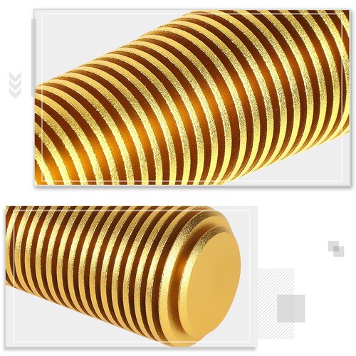 NRG SK-710GD 180mm Gold Heatsink Long Curvy Style Shift Knob w/4 Thread Adapters - Picture 4 of 6