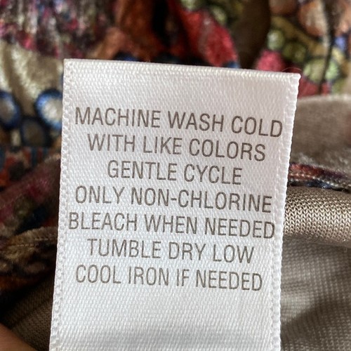 Apt 9 Crushed Velvet Paisley Babydoll Top Women 1X Teal Brown Whimsigoth Fairy - Picture 7 of 10