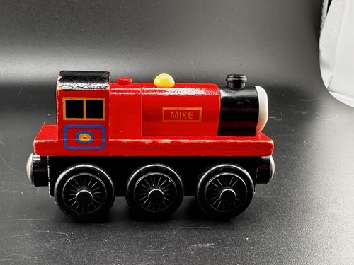 Thomas Ferrovia in legno vintage 2001 Mike treno motore curva di apprendimento - Foto 9 di 12