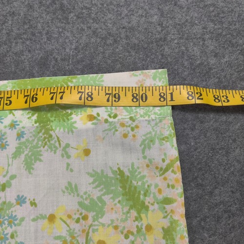 Vtg Springmaid Percale Full Sheet And Pillowcase Floral Fern 70s - Picture 11 of 12