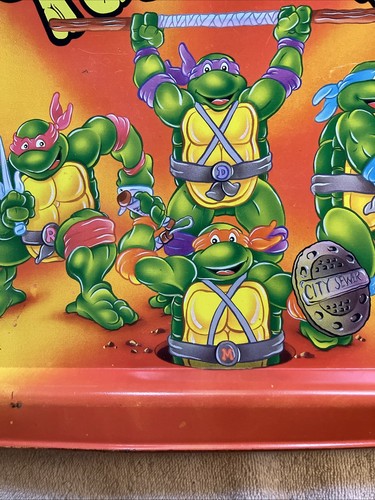 Vintage 1988 Teenage Mutant Ninja Turtles Folding TV/Food Tray - Picture 5 of 18