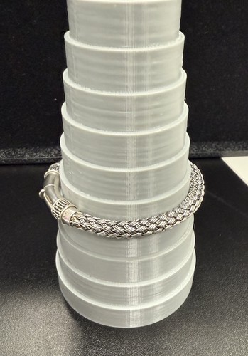 Vintage Sterling Silber Armband Balinesisch geflochten 35,6 g - Bild 9 von 12