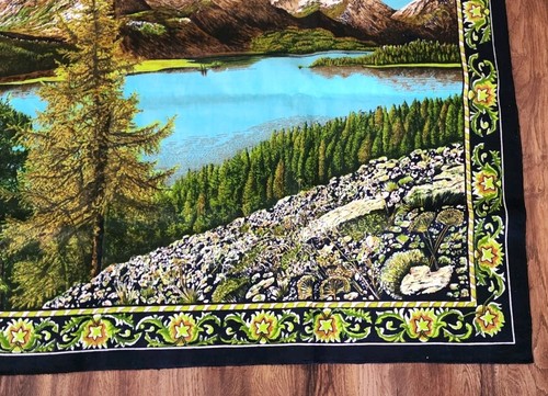 Vintage 58"X 38.5" Landscape Rug/Wall Tapestry Hanging Made In Turkey - Picture 2 of 9