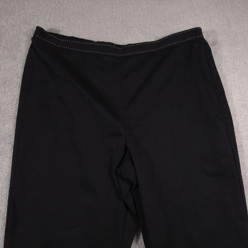 Alfred Dunner Pants Womens 16 Blue Pull On Elastic Waist Straight Leg Stretch - Image 3 of 4