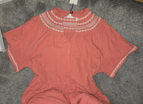 BNWT White Stuff Coral Long Maxi Summer Dress With Embroidery RRP100 - Picture 6 of 10