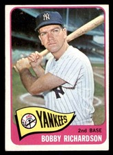 1965 Topps Baseball #115 Bobby Richardson VG/EX *g1