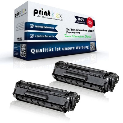 2x Printer Tonerkartusche für HP LaserJet-1018 LaserJet-10 - Toner Quantum Serie