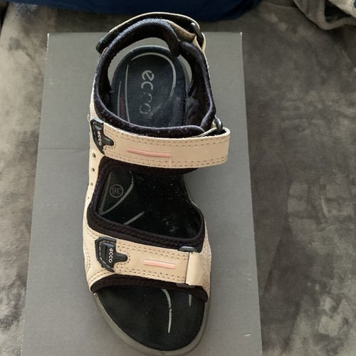 Ecco Yucatan Receptor Sandals Womens 5-5 1/2 Beige Sport Hiking Backpack Shoes - Picture 6 of 10