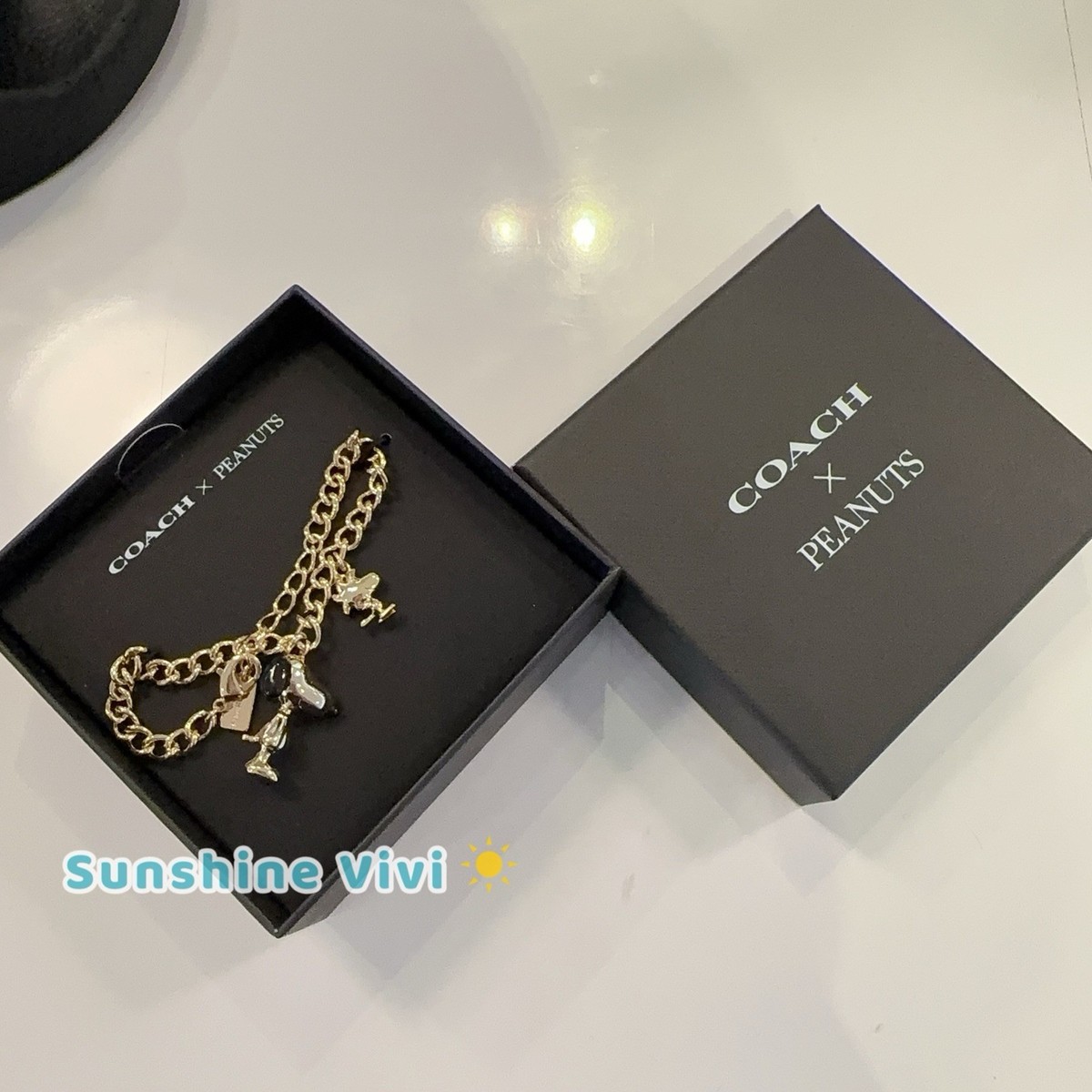 NWT COACH x PEANUTS Snoopy and Woodstock Charm Bracelet NWT COACH x PEANUTS Snoopy and Woodstock Charm Bracelet