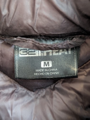 32 Degrees Heat Sz M Packable Puffer Full Zip Pockets Vest Plum Purple Brown - Picture 5 of 7