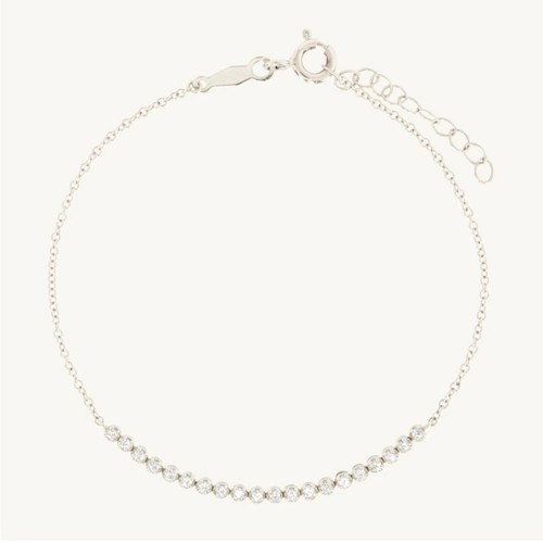 Catbird One O'Clock Demi Tennis Diamond Bracelet 14k White Gold - Picture 5 of 8
