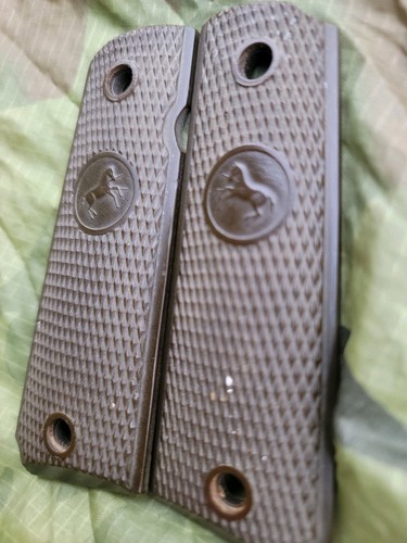 FACTORY COLT 1911 45 38 Super GOVERNMENT GRIPS Commander 1950s 60s AZ701 - Picture 7 of 9