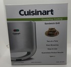 Cuisinart WM-SW2N Counter Top Dual-Sandwich Nonstick Electric Grill Silver
