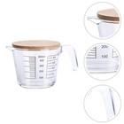  Measuring Cup Liquid Clear Glass Cups with Lids Drinking Measurements