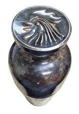 Vintage 1930 Silver Rooster Napier Single Cocktail Shaker Art Deco Clean Inside