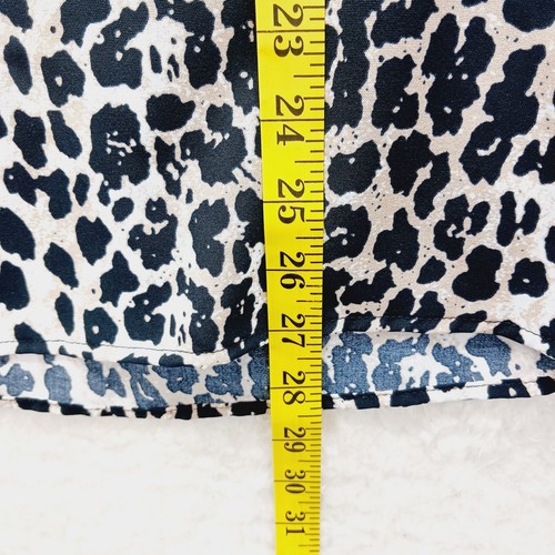 Camicetta taglia XL Mob Wife Y2K Whimsycore Glam Luxe Festival Goth Leopard Animal - Foto 6 di 12