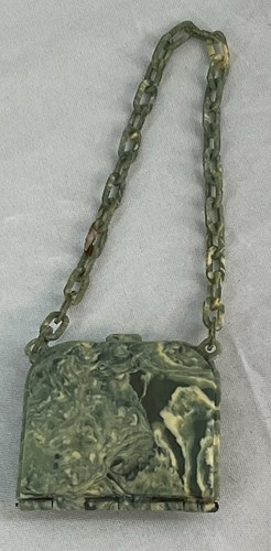 Art Deco 1920s Celluloid Tiny Pill Coin Purse - Picture 5 of 15