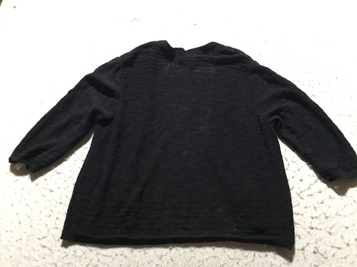 Croft & Barrow Strickjacke Pullover Damen XL schwarz langarm Strick - Bild 9 von 9