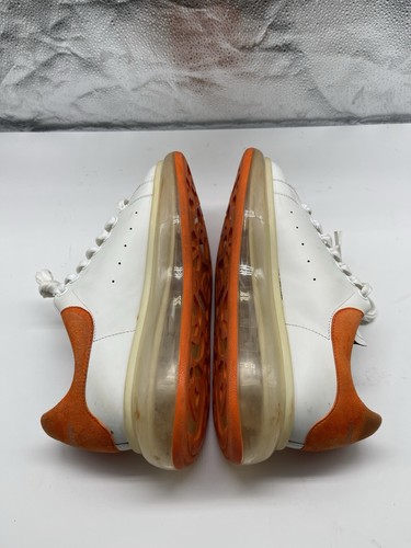 Zapatilla Alexander McQueen Grande Suela Transparente Blanco Naranja Talla 41EU (8US) - Imagen 6 de 9
