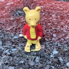 Vintage Rupert The Bear Wind Up Walking Figure 1994 Ertl mechanism works