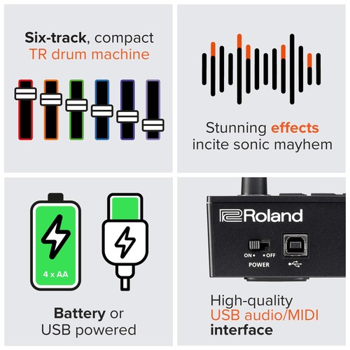 Máquina de ritmo compacta Roland Roland/TR-6S para 6 camiones - Imagen 2 de 3