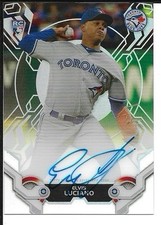 2019 Topps High Tek #HTA-EL Elvis Luciano Rookie RC Auto - Toronto Blue Jays