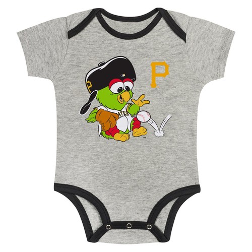 Newborn & Infant Gray/White Pittsburgh Pirates Two-Pack Play Ball Bodysuit Set - Bild 2 von 5