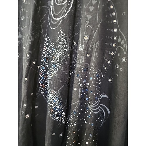 Konquest Key by key closet Los Angeles rhinestone Mermaid Top NWT small A103 - Picture 5 of 6