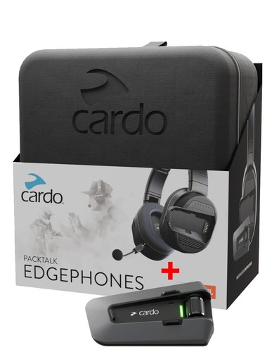 Cardo Packtalk EDGEPHONES Plus including Packtalk EDGE control unit Fast Shippin - Picture 1 of 5