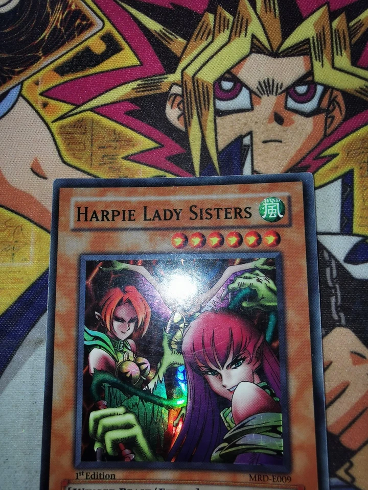 Harpie Lady Sisters mrd-e009 1st Edition (LP/MP) Super Rare Yu-Gi-Oh! - Image 3 of 4