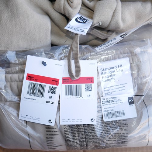 Felpa Nike Fleece 2 pezzi kaki tuta tuta abbinata nuova con etichetta beige/marrone nuova con etichette - Foto 17 di 19