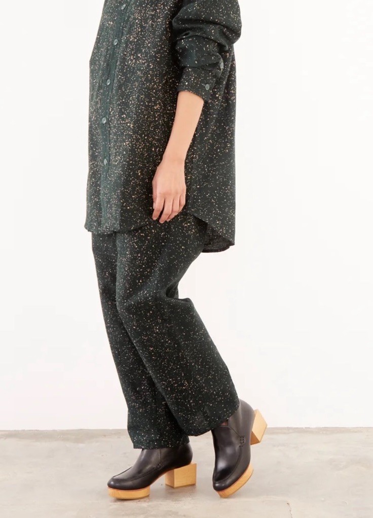 Fahari Bazaar Lazy Pants in Forest Speckle Size L… - image 2