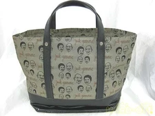 Tote bag Model Face pattern Khaki JACK GOMME
