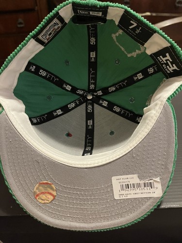 Cappello New York Yankees Velluto a coste Blu Club Esclusivo New Era 59fifty Taglia 7 1/2 NUOVO - Foto 8 di 9