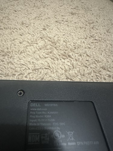 Dell WD19TB - 180W Thunderbolt Display Port Docking Station - Photo 3/5