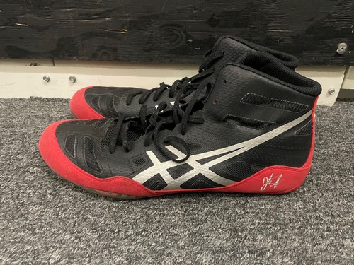Asics JB Elite schwarz/rot Ringerschuhe Größe 11,5 - Bild 2 von 8