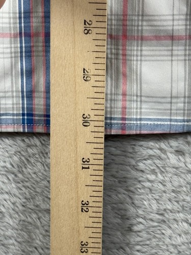 Southern Tide Shirt Mens Medium Blue Plaid Intercoastal Performance Preppy Golf - Picture 8 of 12