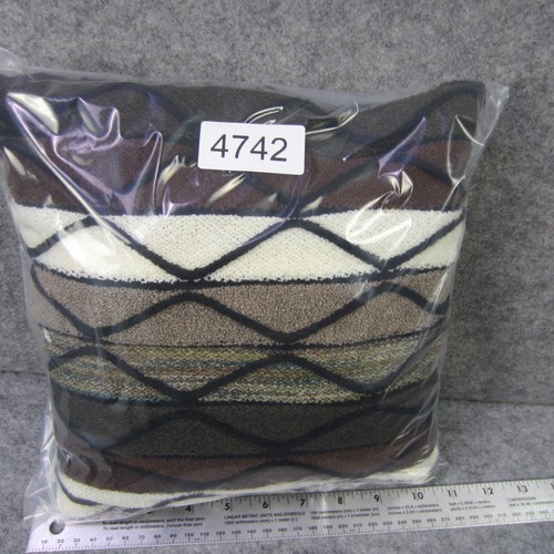 Protege Collection Pullover Herren Large Braun Grün Geometrisch 3D Strick Rundhalsausschnitt - Bild 7 von 7