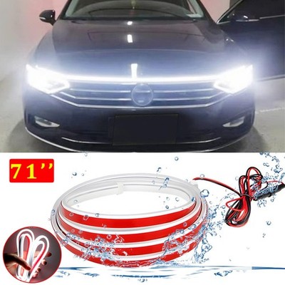 For VW Passat CC Golf Jetta 70'' Scan Start Up LED Hood Light Strip Dynamic 6000k