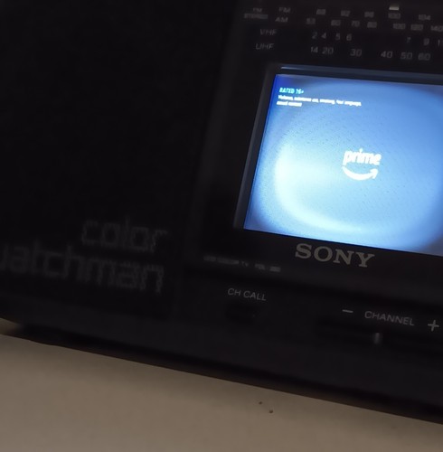 Sony Watchman FDL-380 Portable Analog LCD Color TV Working - Picture 5 of 5
