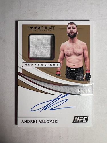 2021 Immaculate Collection UFC Andrei Arlovski Memorabilia Auto 60/99 - Picture 1 of 6