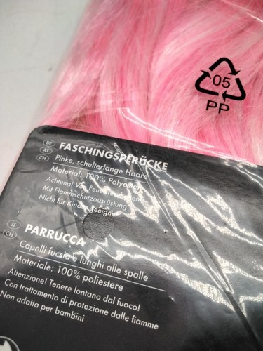 Faschingsperücke Pinke, schulterlange Haare - Bild 3 von 5