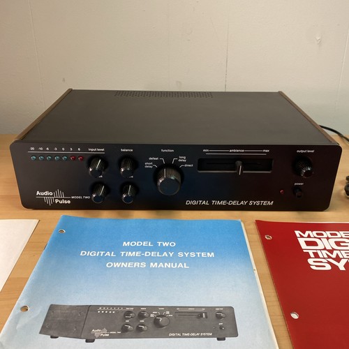 Sistema de retardo digital de dos laboratorios blancos de pulso de audio vintage RARO - Imagen 2 de 8